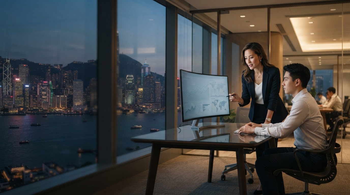 VictoriaAlphaAi 人工智能財務分析平台介面示意圖